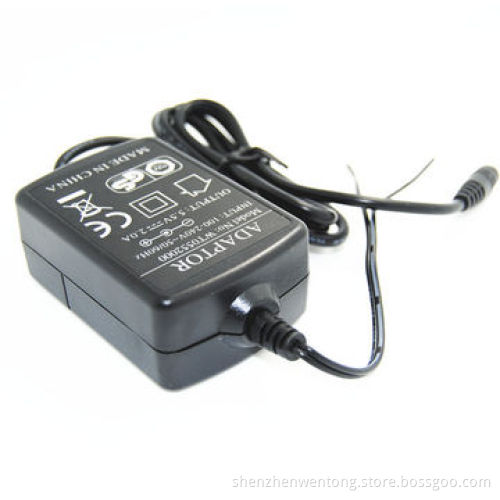 100-240V AC Input 5.5V DC 2A Output Regulated Power Adapter for ADSL Modem, 5.5 * 2.1 Jack